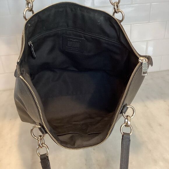 Coach Bag Purse Handbag Leather Ava Crossgrain Leather Shoulder Bag Tote